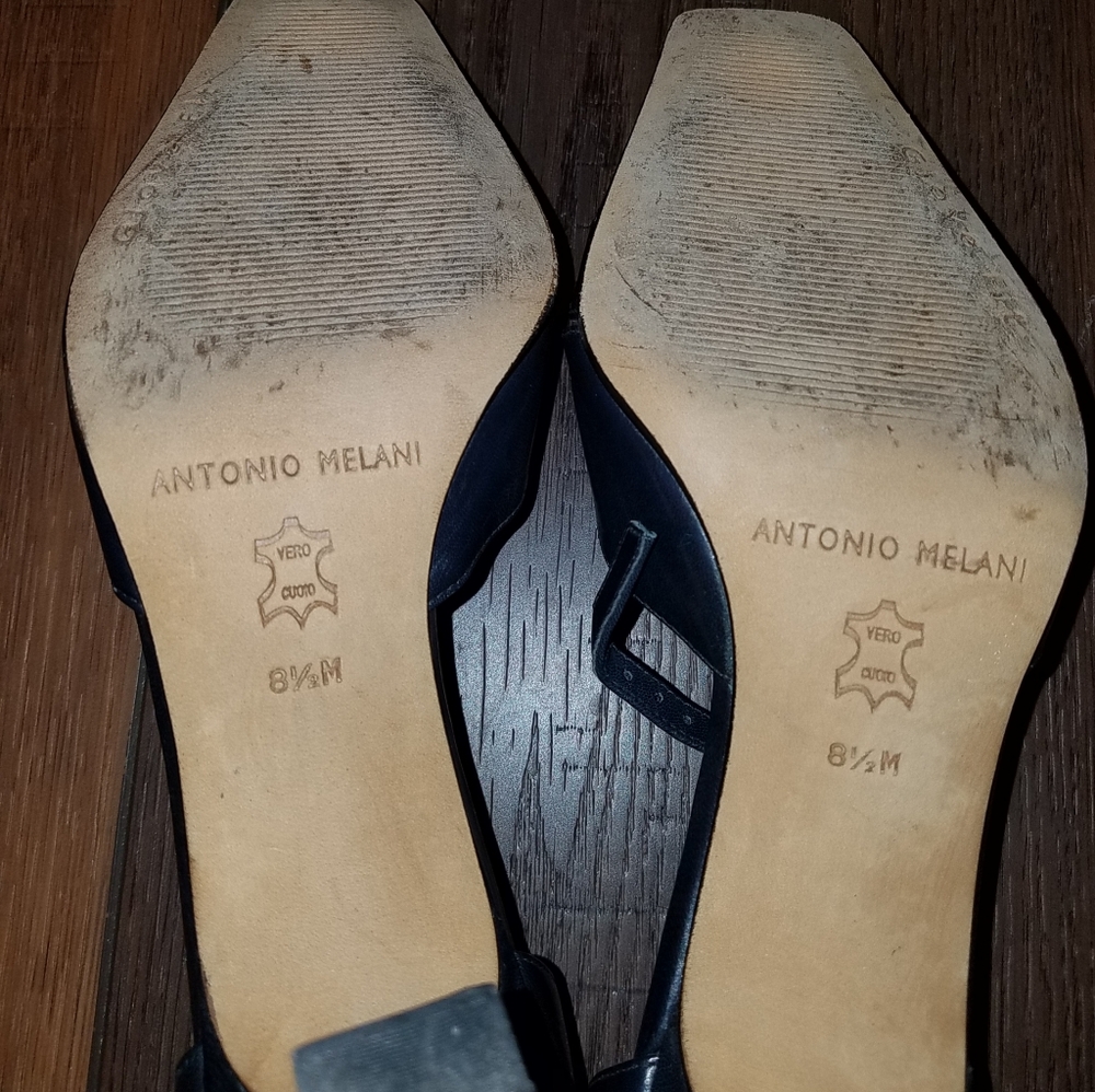 Antonio Melani 8.5 M Vintage Navy Blue  Heels - Picture 4 of 4
